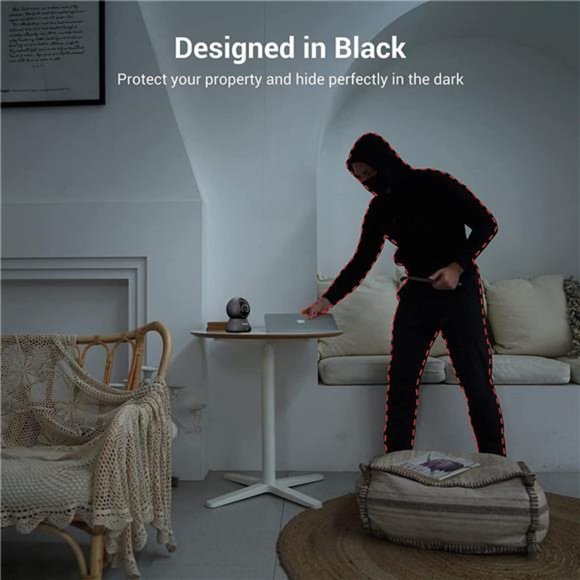 Security Camera, 2K Baby Cameras Pet Camera 360-degree for Home Security - Picture 4 of 6